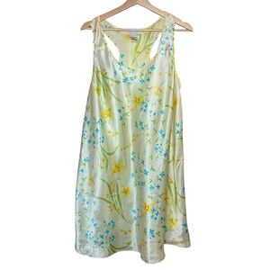 VTG_Morgan Taylor_Floral Sleeveless Dress - Yellow and Blue_1X